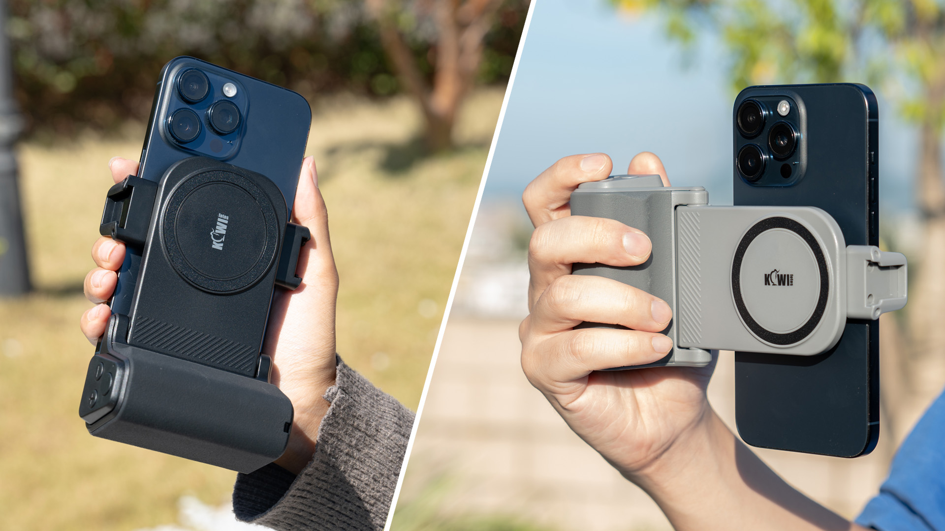 KIWIFOTOS Grand Support Smartphone Avec Zoom Et Télécommande - Trépied Pour IPhone Android 59-85mm (Noir)