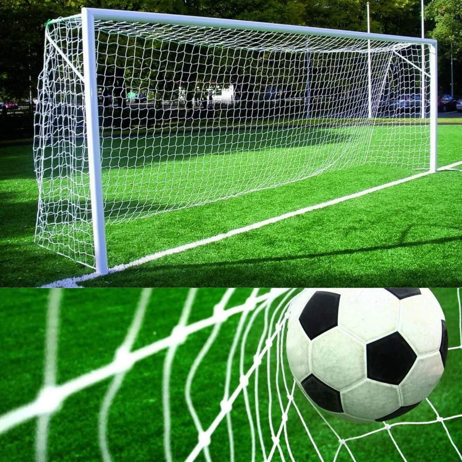 BuyWeek Rete da Calcio, 3x2M Rete per Porta da Calcio 3 Strands Goal Replacement Net per Allenamento