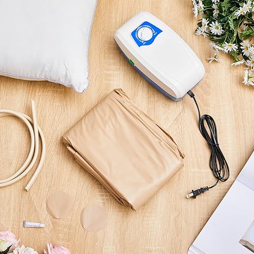 Miniatura 7 de Kigley Colchón de presión alterna para cama de hospital con bomba eléctrica, almohadilla de presión alterna para prevención de llagas de cama y