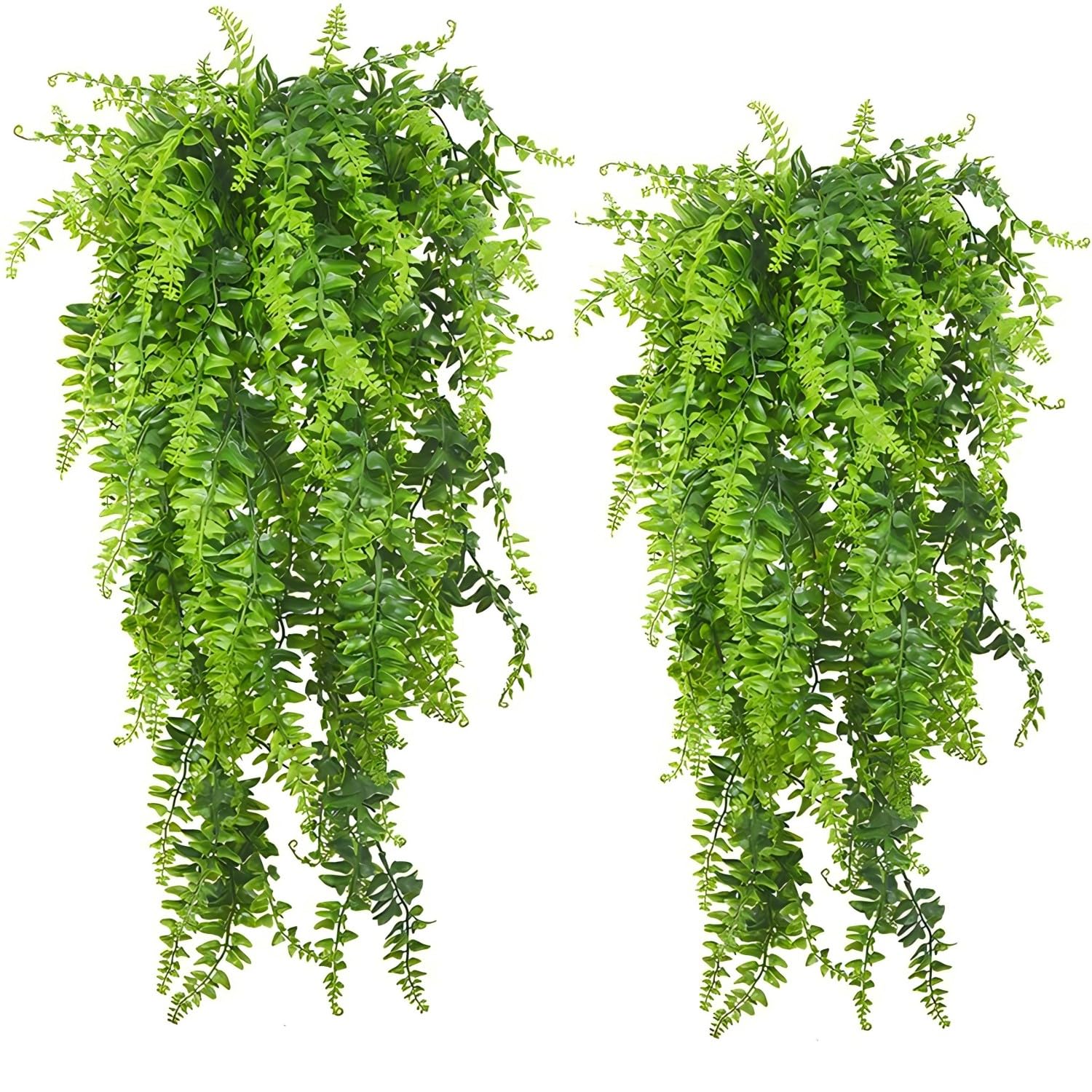 Nyganmelloz 2Pcs Artificial Ivy Leaf Plants ivy leaf garland Fake Foliage Flower Hanging Vine Green vines wall decor for DIY Wall Home Garden Hanging Basket Decor