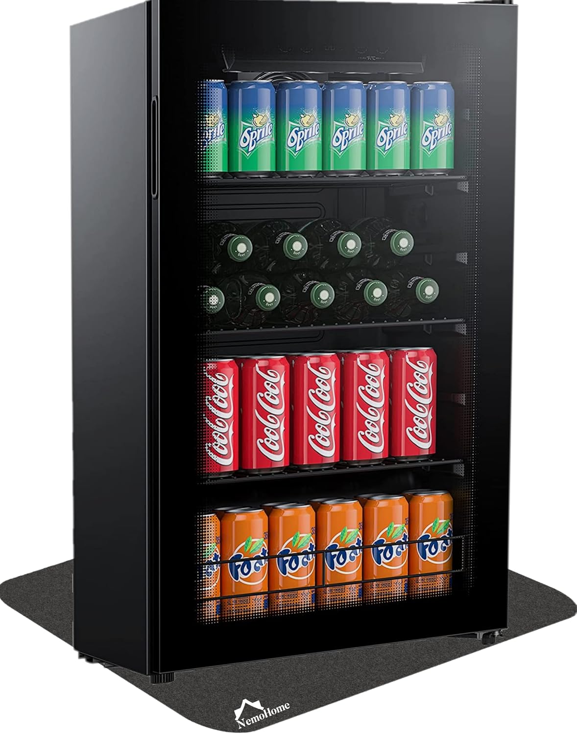 NemoHome Floor Mat For Fridge, Under Washing Machine Pad