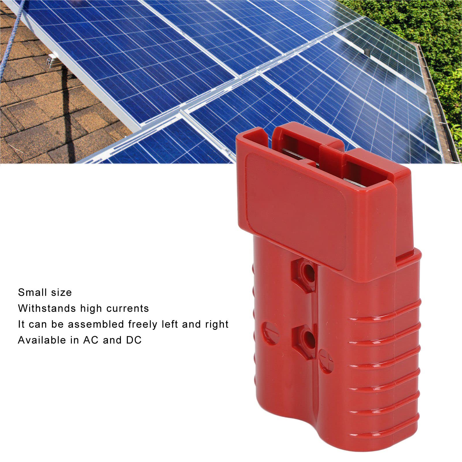 Connessione Rapida Batteria, Disconnessione Connessione Rapida Batteria, Connettore a Spina 350a 600V SH350 Kit Connettore Rapido Batteria Bipolare Ad Alta Corrente Per Carrello Elevatore(SH350 Rosso)