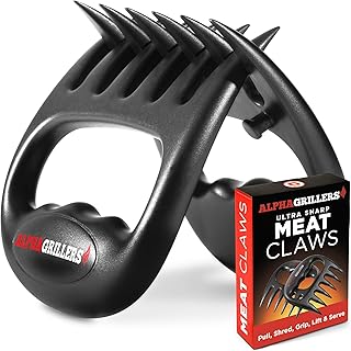 Alpha Grillers Meat Shredder Claws - Grilling Accessories Gifts for Men Dad Him Husband Son Boyfriend Birthday - BBQ Accessories Grill Puller for Cooking Shredding Barbecue Smoker Pulled Pork Chicken