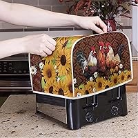 Vista 184 de Marbling Butterfly Print 2 Slice Toaster Dust Cover, Kitchen Small Appliance, Anti Dust and Fingerprint Bread Machine Cover