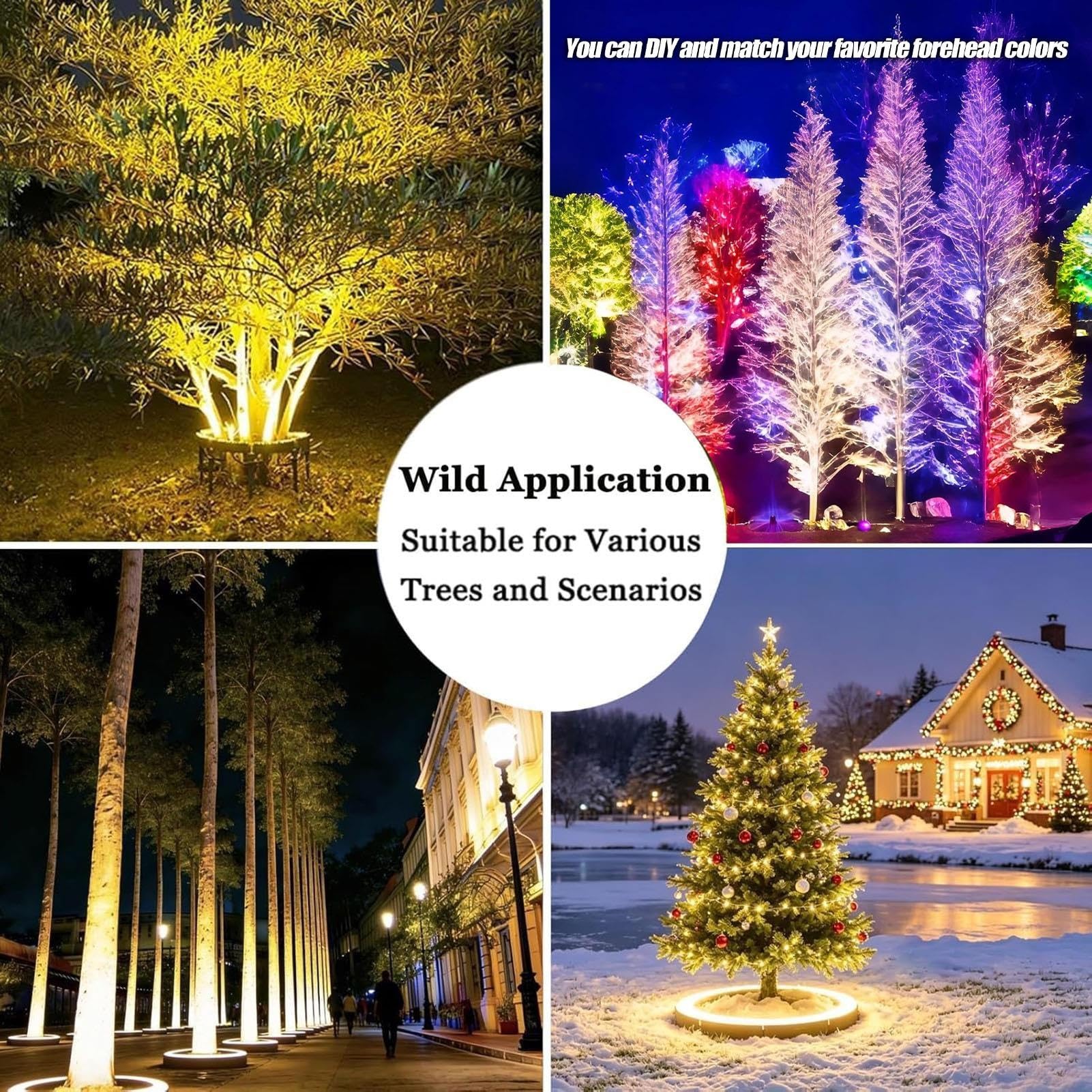 Luci Ad Anello Per Palme Da Esterno, Luci Per Alberi Ad Anello