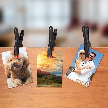 Pack of 10 Spring Clips 3 Inch Heavy Duty Nylon One-Handed Clamp