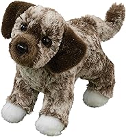 Douglas Spud 8-Inch Mixed Breed Mutt Dog Plush Stuffed Animal - Realistic Brindle Coat, Soulful Eyes