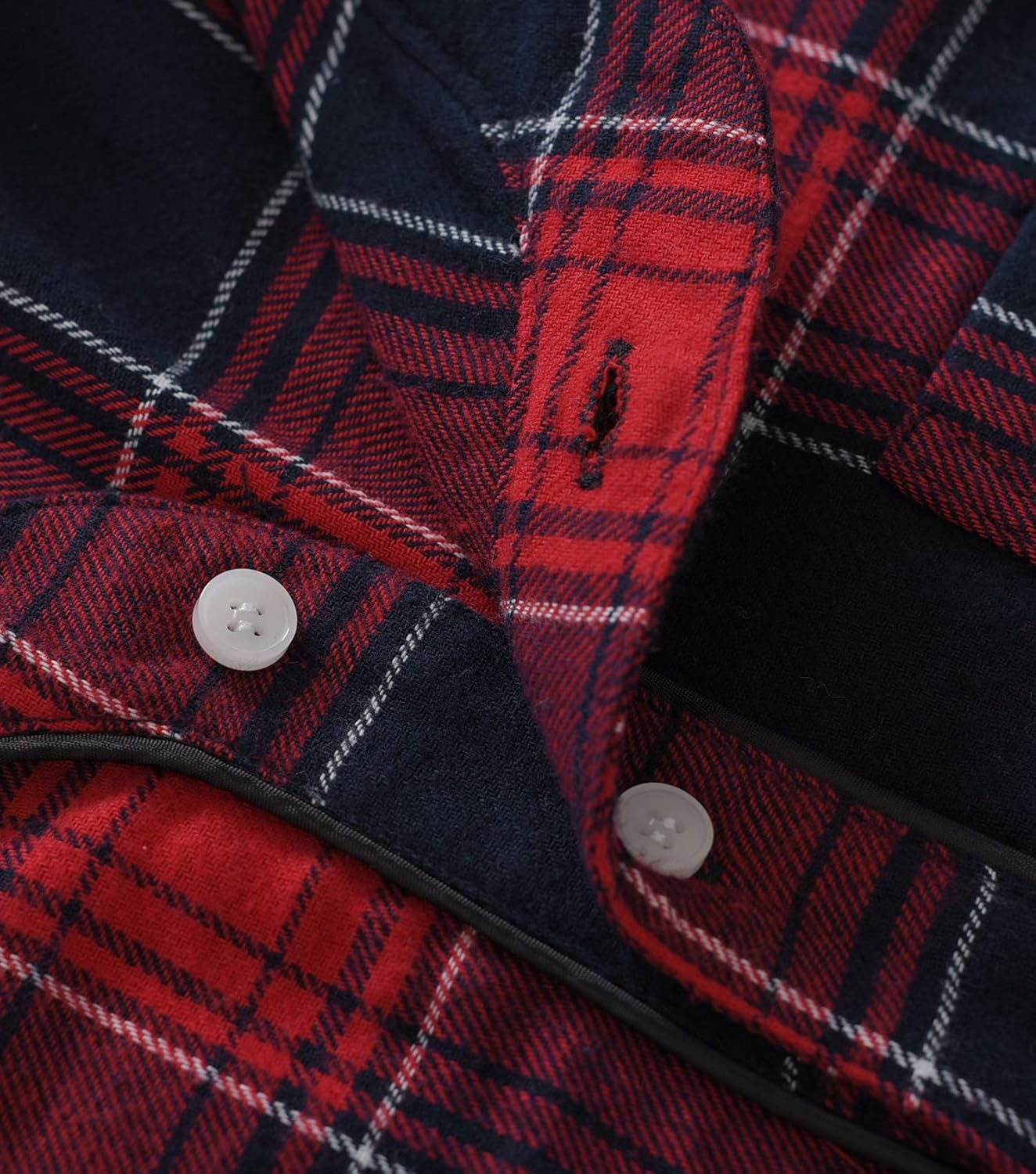 Latuza Men's Cotton Flannel Nightshirt Sleep Shirt - Image 5