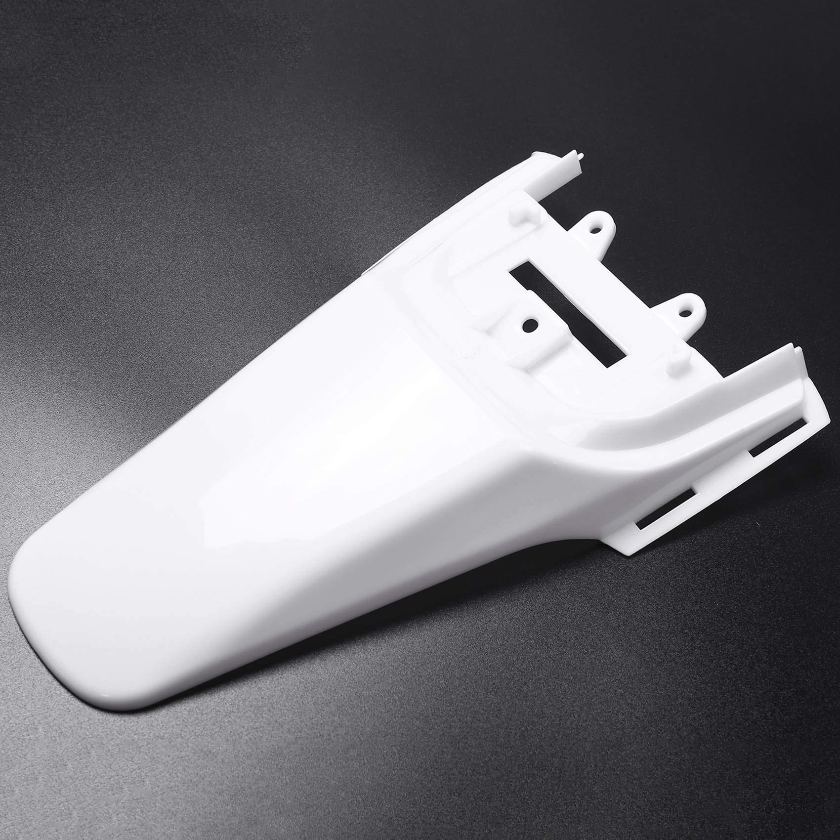 Set di parafanghi per moto e fuoristrada, 8 pezzi, 50 cc, 110 cc, 125 cc, 140 cc, in plastica, 4 tempi, Crf50, per moto e fuoristrada, bianco