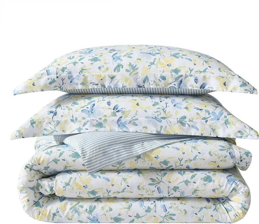 Laura Ashley Home - King Comforter Set, Reversible Cotton