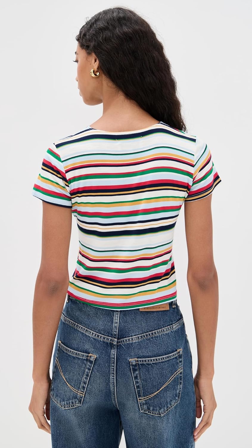 LE BOP Women's Eloise Striped Tee - Image 4
