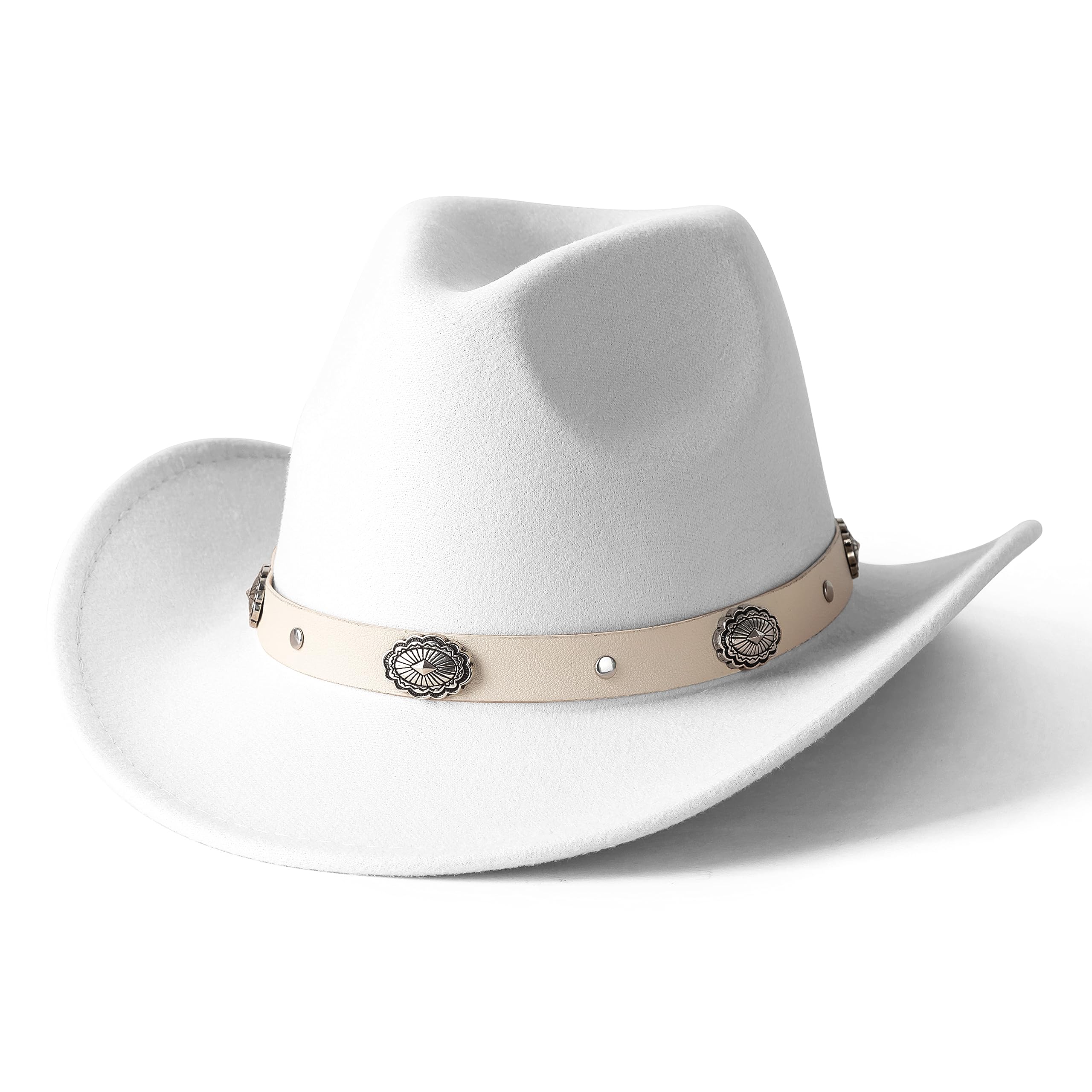 Lisianthus Cowboy Cowgirl Hats for Women & Men Felt Western Outdoor Hat Wide Brim