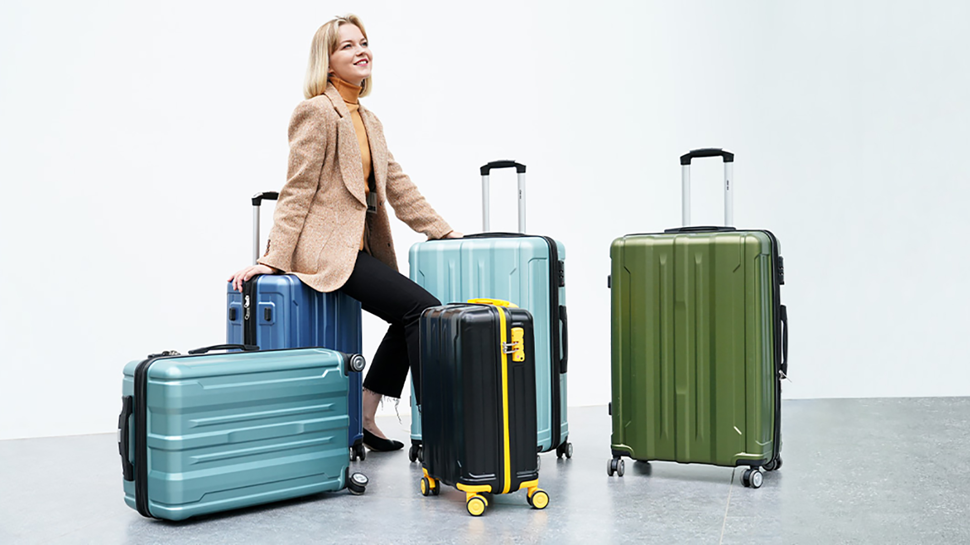 Amazon.com | Merax 3 Piece Luggage Sets, Hardside Expandable