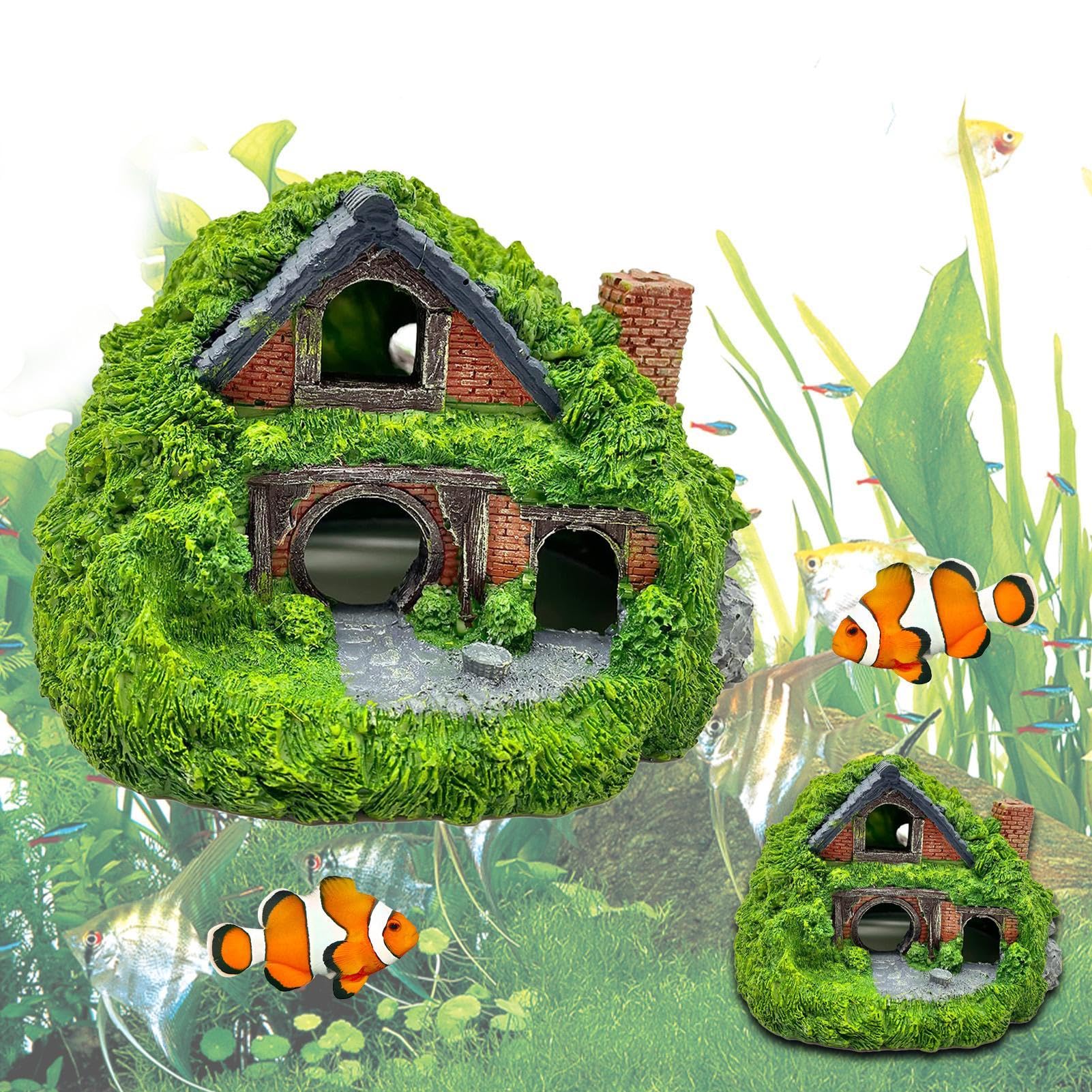 Fischhöhle für Aquarium | Aquarium-Dekorationen, Fischhaus, Reptilienhöhle | Aquarium-Dekoration Aquarium Fischtunnel für Aquarium Aquarium Dekorationen