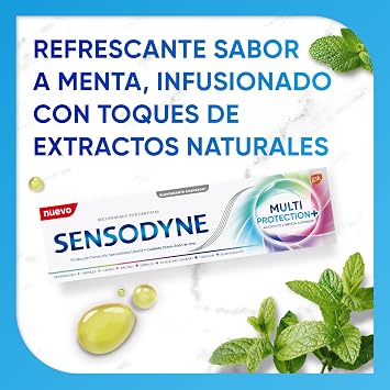 Sensodyne 4 x 75ml Multiple-Protection Toothpaste Daily Care Forehead Protection for Sensitive Teeth