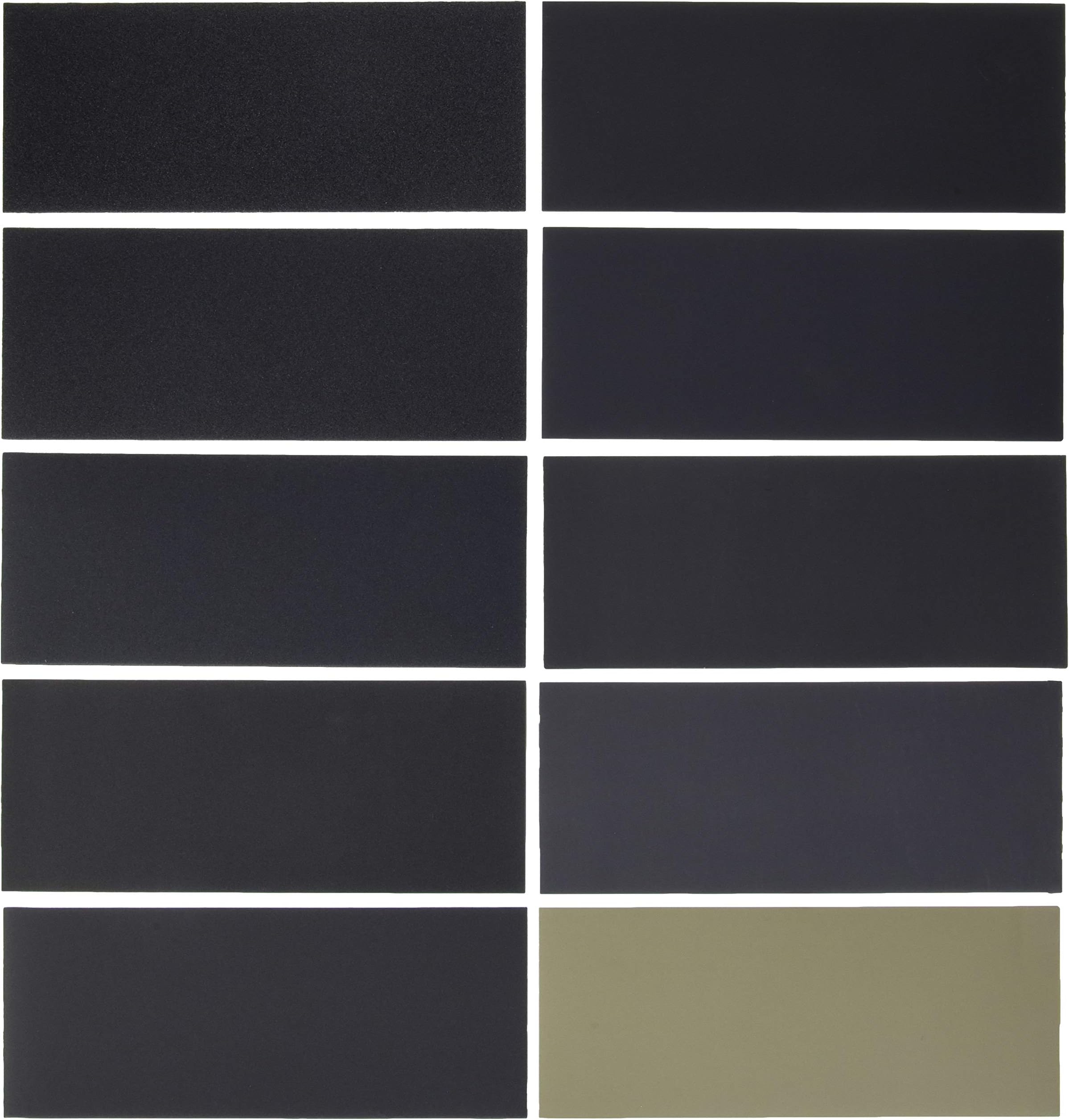 Premium 50 Sheet Assorted 3-2/3" x 9" Wet or Dry Sandpaper, Grits 150, 220, 320, 400, 600, 800, 1000, 1500, 2000, 3000 (5 Ea) - Automotive Color Sanding Polishing, Woodworking, Block Sander