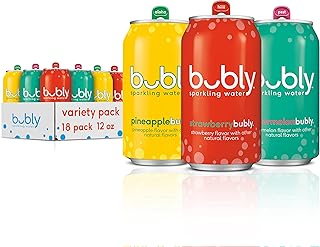 Sponsored Ad - bubly Sparkling Water, zero calories, zero sugar, Aloha Variety Pack, 12oz Cans (18 Pack)