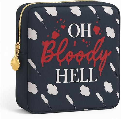 Primo Lines Bolsa de Período para la Escuela – Estuche Compacto y Discreto para Tampones y Compresas con Forro Impermeable, Lindas y Elegantes