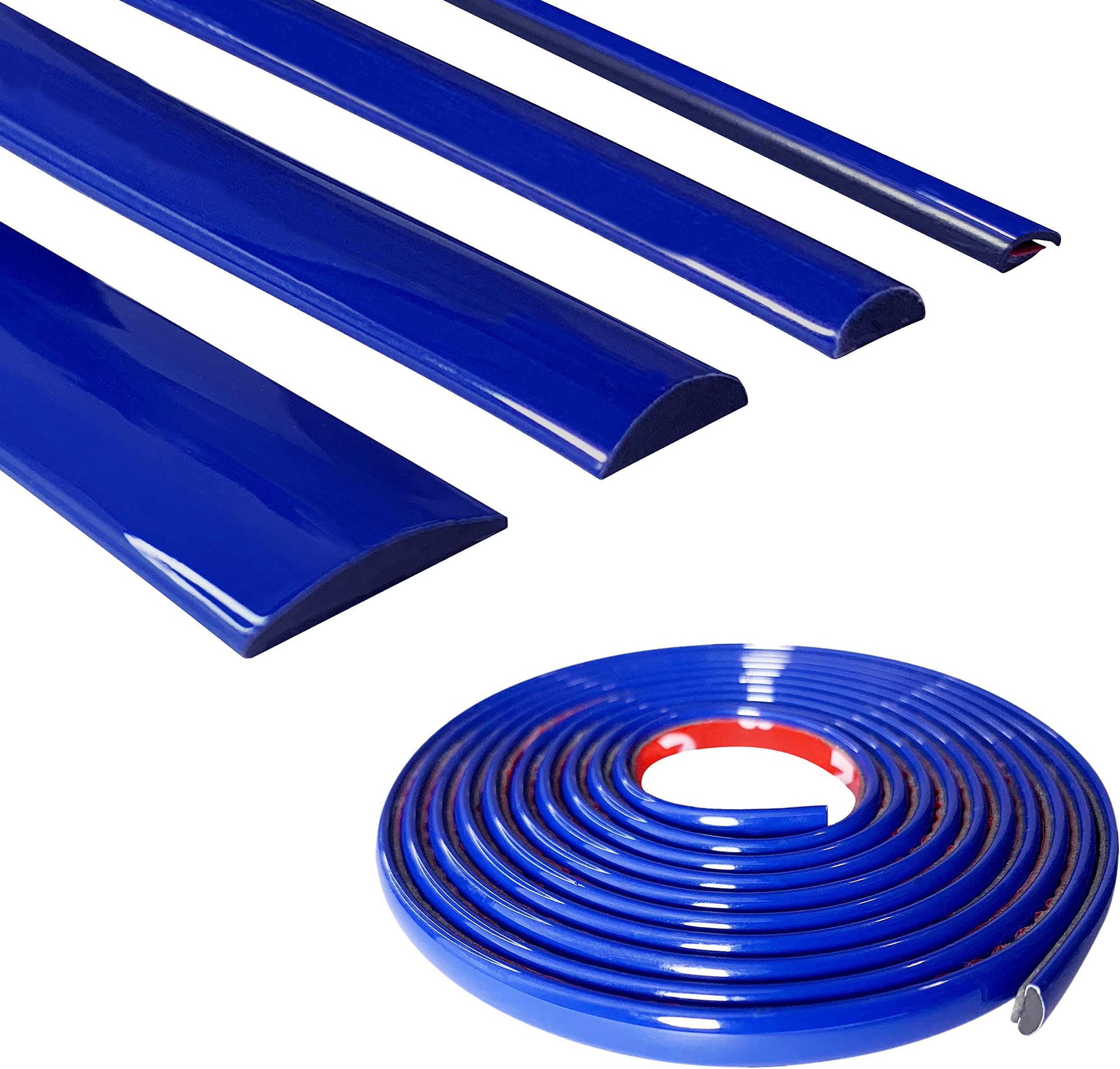 Dark Blue Car Motor Bike SelfAdhesive Exterior and Interior Molding Trim Universal