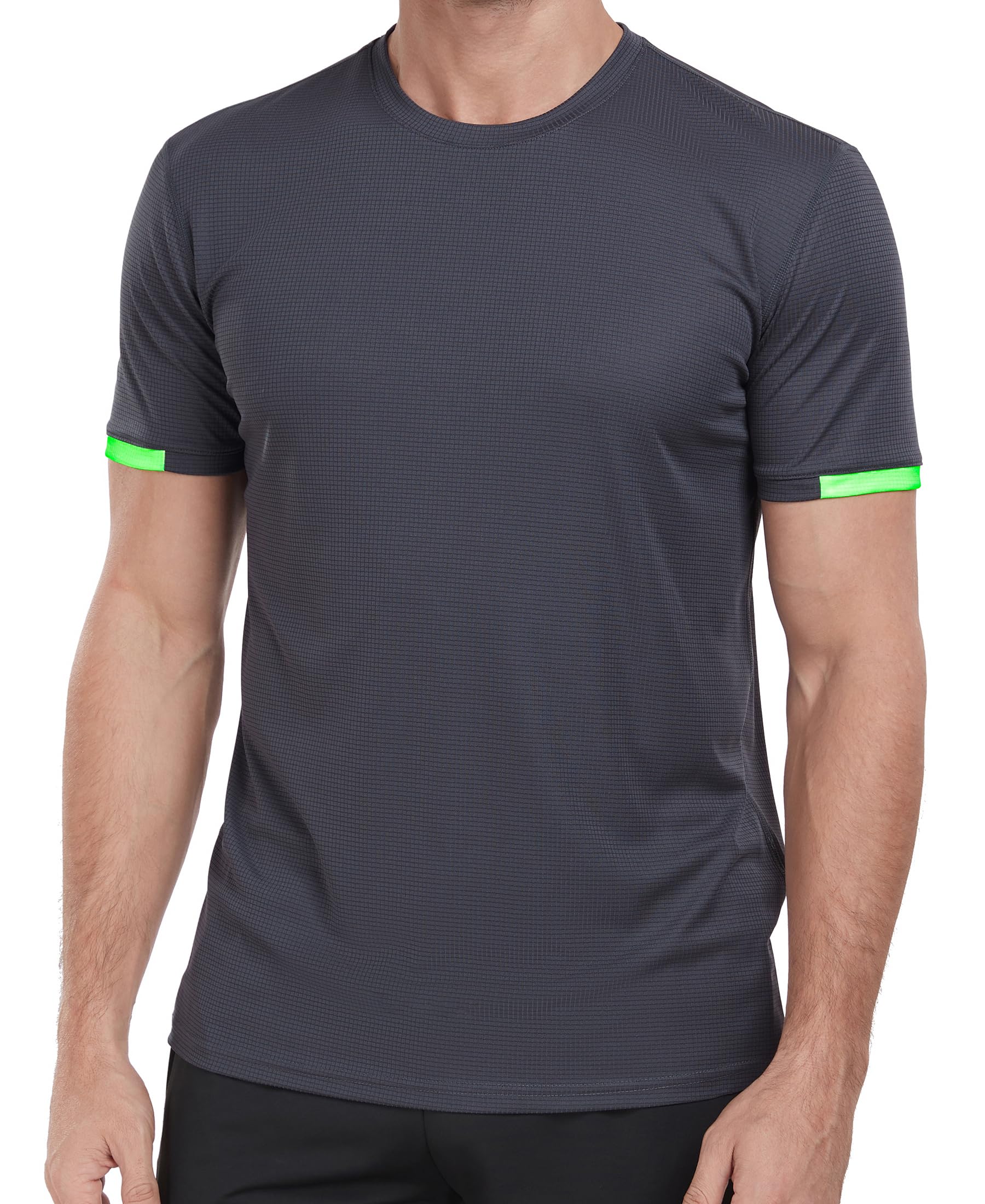 VEOBIKE Men's Quick Dry T-Shirts UPF50+ Moisture Wicking Running Athletic Gym T-Shirts Short Sleeve Summer Casual T Shirts