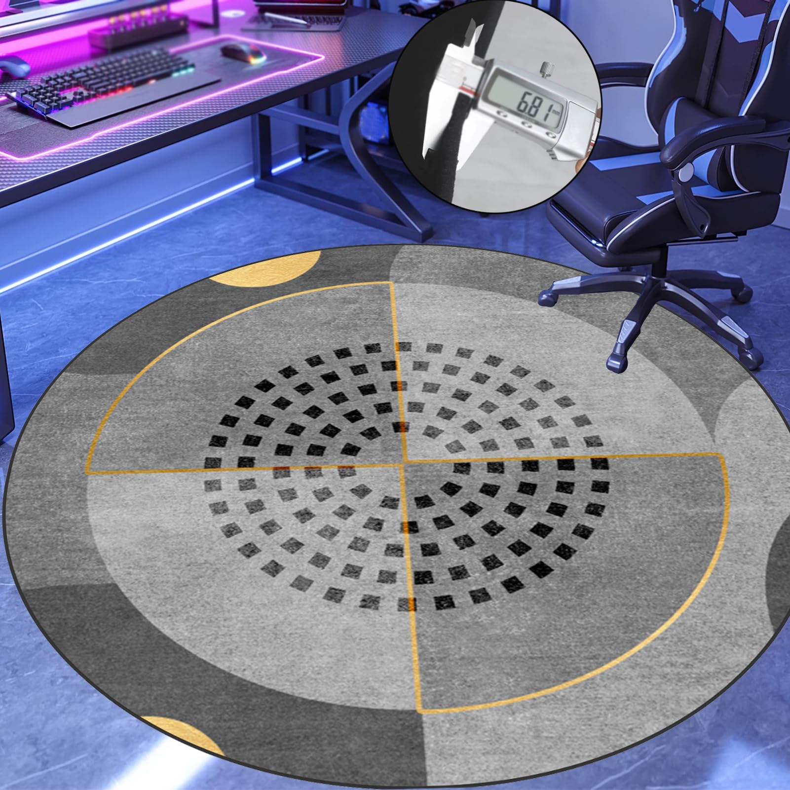 Battery Rug Bęben Elektroniczny Dywan Bateria 150 cm Maty Akustyczne Dywaniki Okrągłe Drum Dywan Bęben Maty Wodne na Instrumenty Muzyczne Antywibracyjne