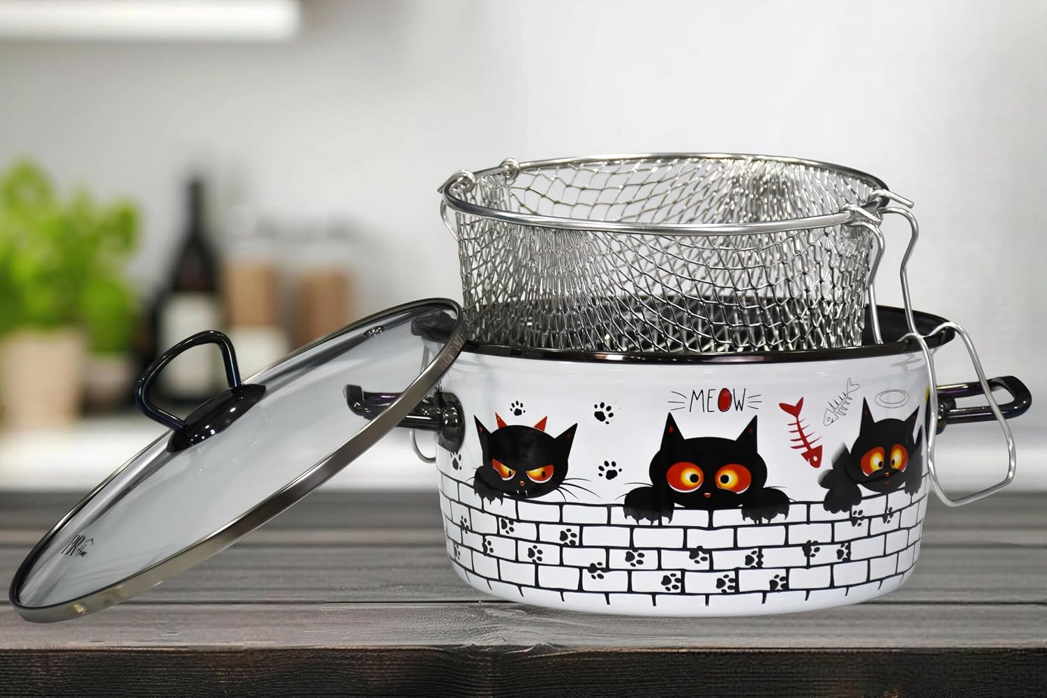 PR Home Cat Emaye Kızartma Tenceresi 22 cm