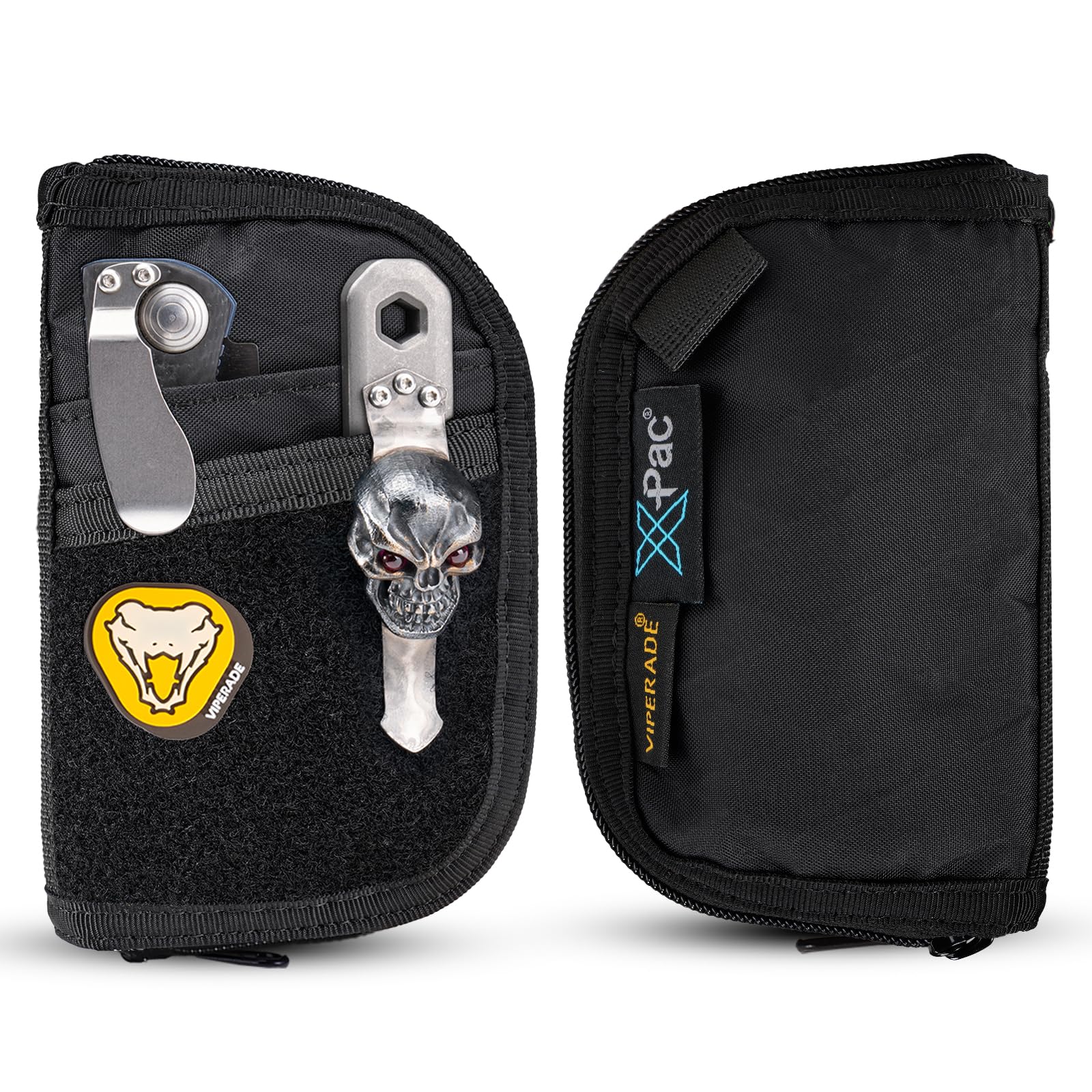 VIPERADE VE10 EDC Bolsa organizadora multiherramienta multifunción de nailon duradero, bolsa de bolsillo para herramientas, funda para cuchillo para soporte de linterna