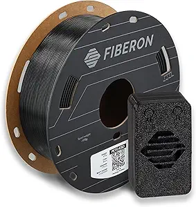 Polymaker Fiberon PETG-ESD Filament 1.75mm Black 0.5kg – Electrostatic Discharge Safe, Tough PETG 3D Printer Filament for Electronics Industry