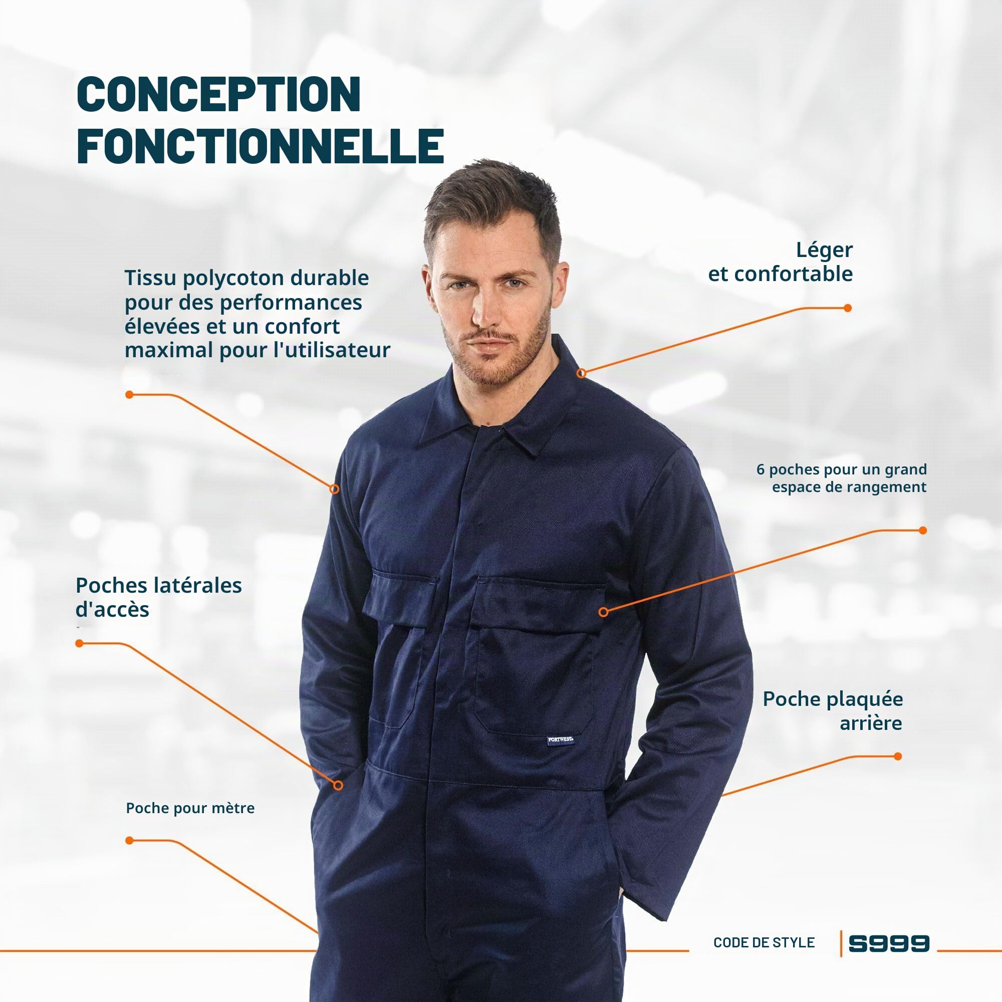 Portwest S999 Homme Euro Workwear