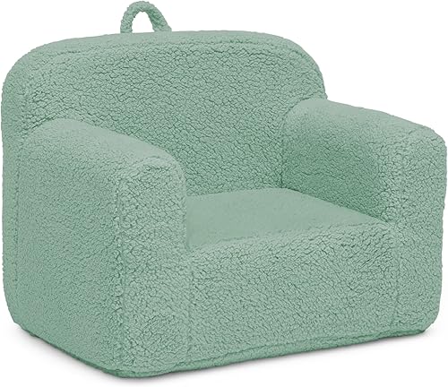 Miniatura 5 de Delta Children Sherpa Cozee Chair - Silla de espuma para niños a partir de 18 meses, color salvia