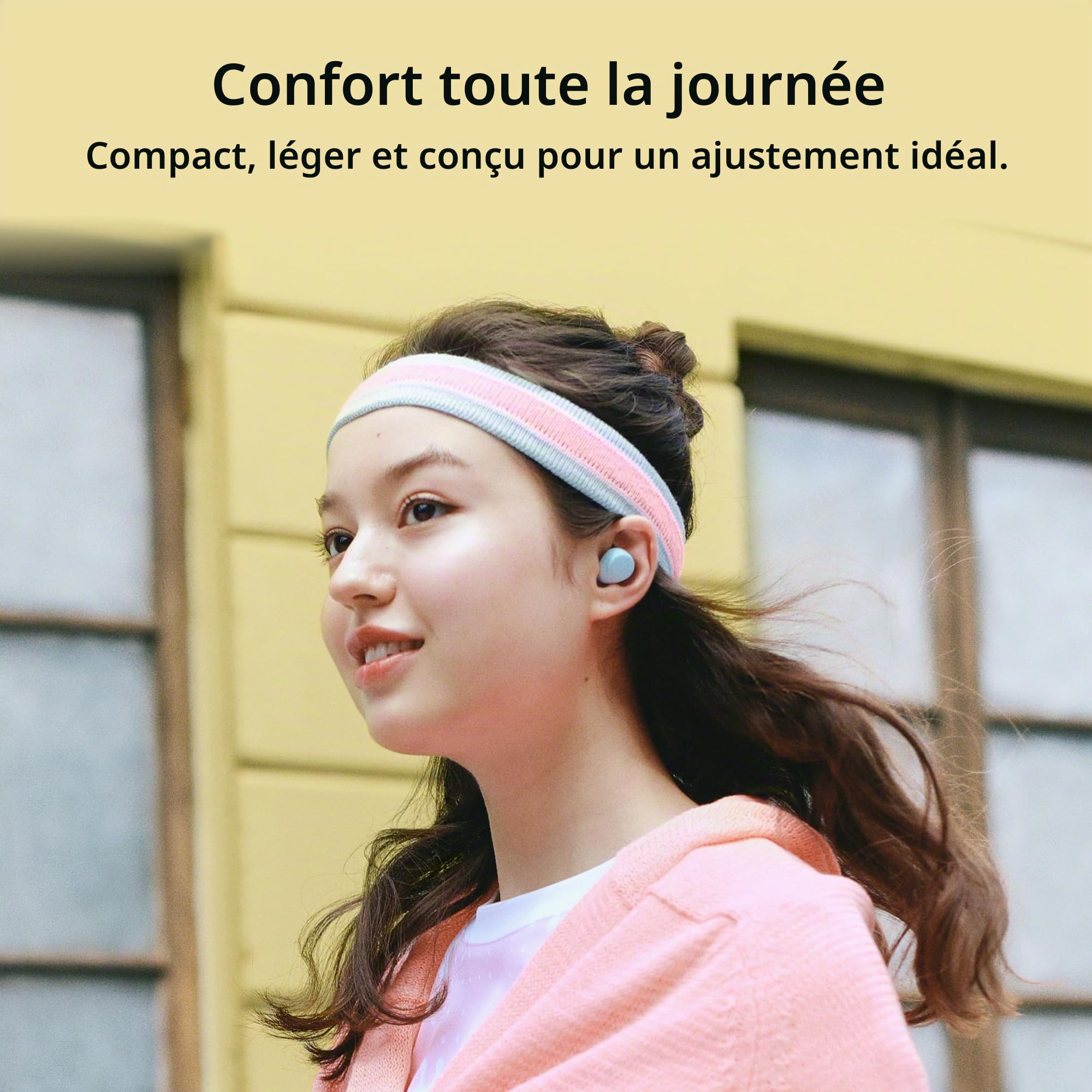 Sony WF-C510 Écouteurs Bluetooth sans fil TWS, micro, son ambiant, petits et confortables, IPX4, charge rapide, connectivité multipoint, égaliseur personnalisé