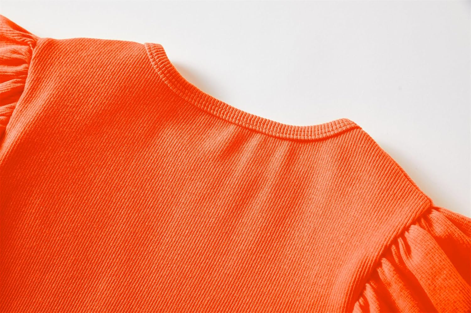 Girls Long Sleeve T-Shirt Cotton Rib-Knit Tees Toddler Stretch Basic Warm Round Neck Tops - Image 2