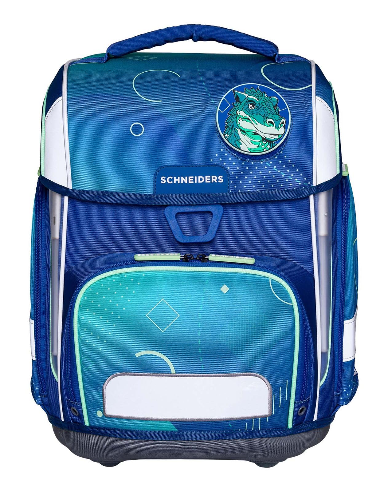 Schneiders zaino della scuola Ergolite Set 9 -pezzi Geo Motion blu