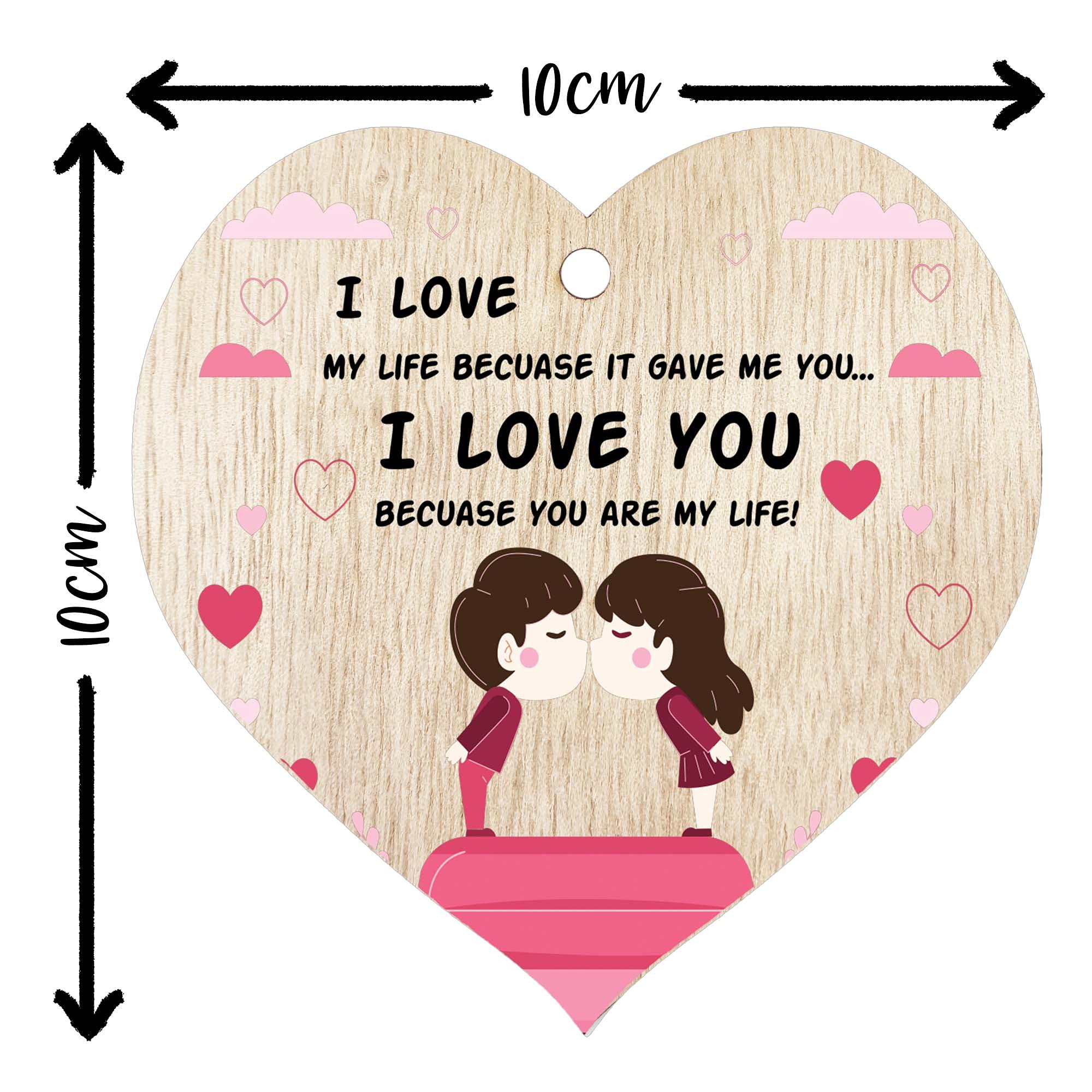 Targa In Legno Rustico Con Scritta 'Let All You Do Be Done In Love', 30x45 Cm Con Cornice, Artigianale USA - 3
