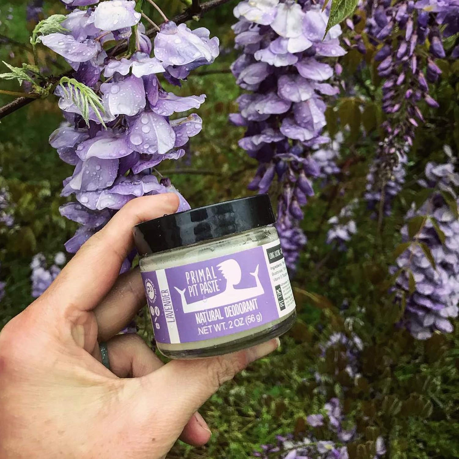 PRIMAL PIT PASTE Lavender Natural Deodorant Jar, 2 OZ