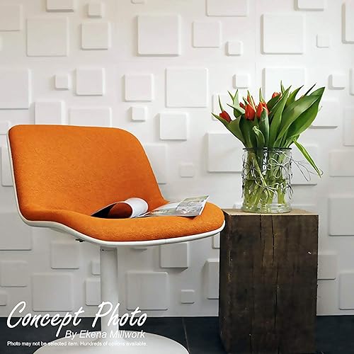 Miniatura 13 de Ekena Millwork WP12X12LAWH-CASE-10 11 7/8 pulgadas de ancho x 11 7/8 pulgadas de alto Lane EnduraWall Decorativo 3D Panel de pared cubre 9.79 pies