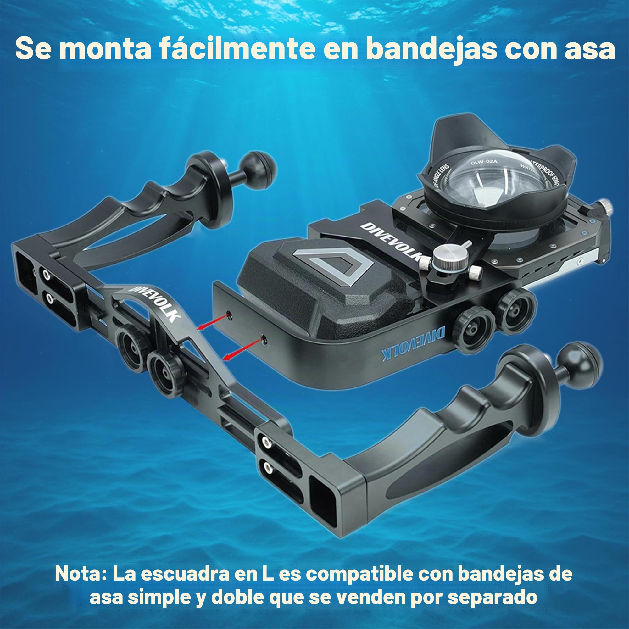 Soporte en L de conmutación horizontal vertical para carcasa Seatouch 4 Max