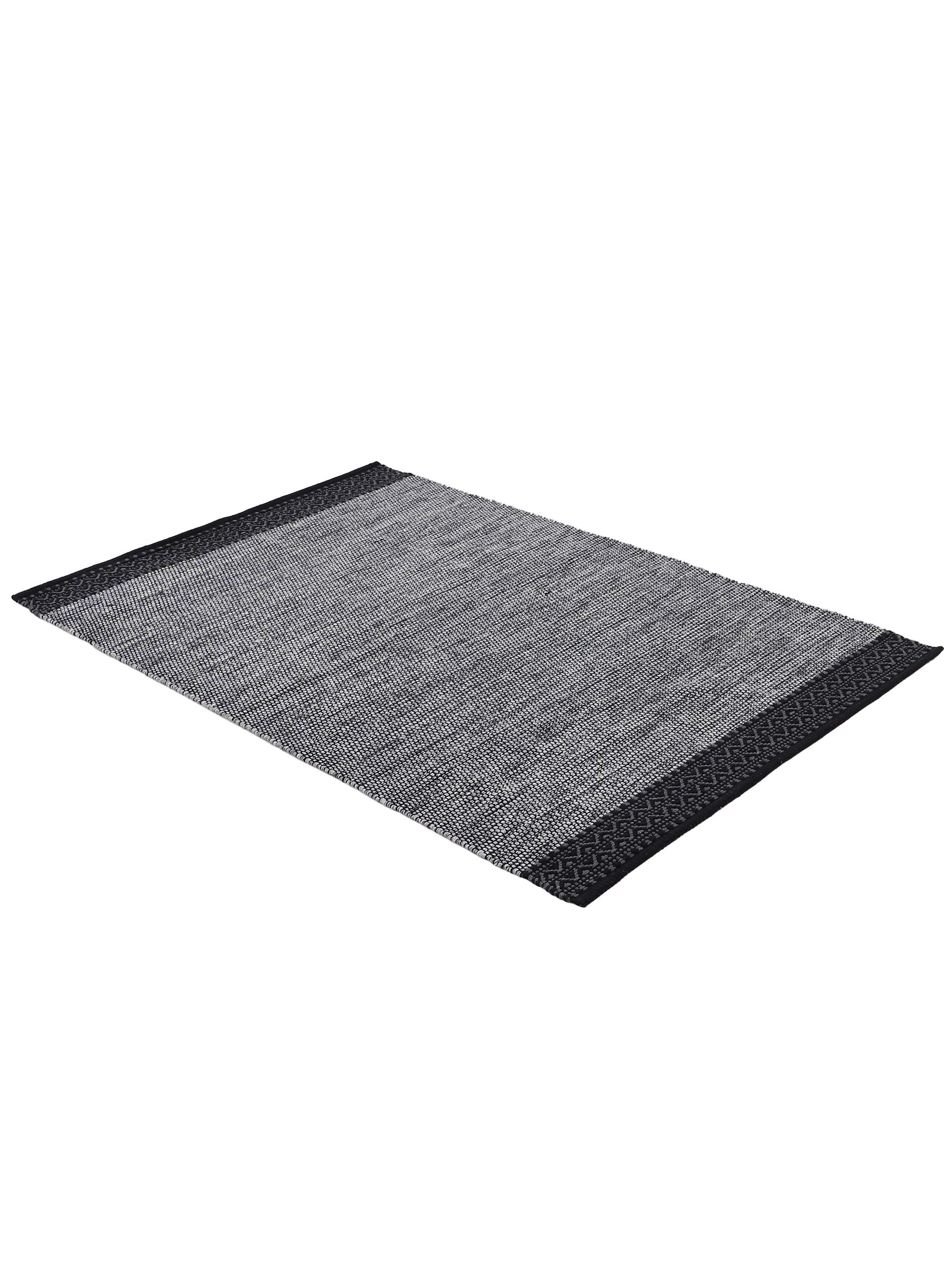 carpetfine Tappeto a tessitura Kilim Mia Grigio 120x170 cm | Tappeto moderno per soggiorno e camera da letto