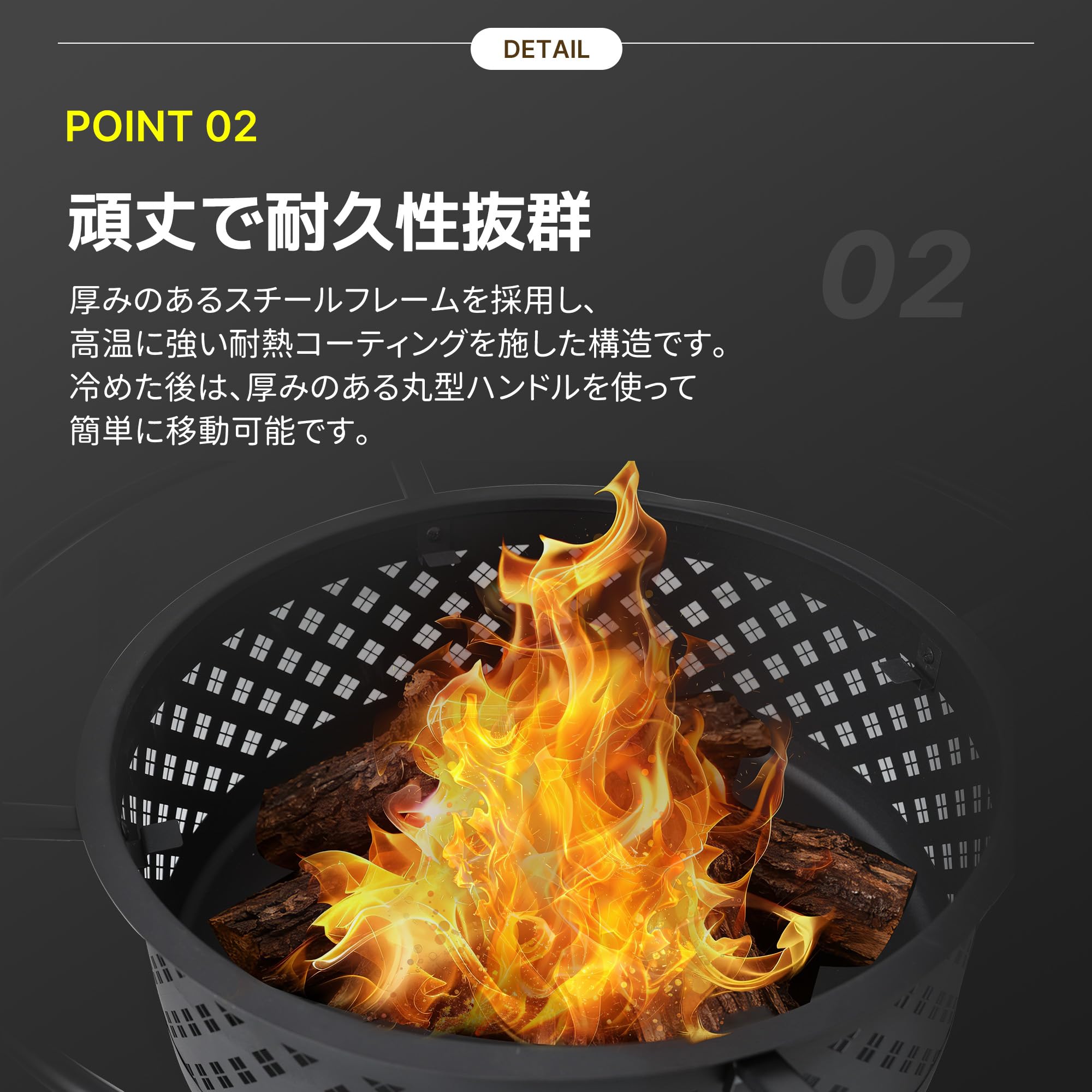 Amazon.co.jp: JvFun ファイヤーピット 焚き火台 バーベキューコンロ