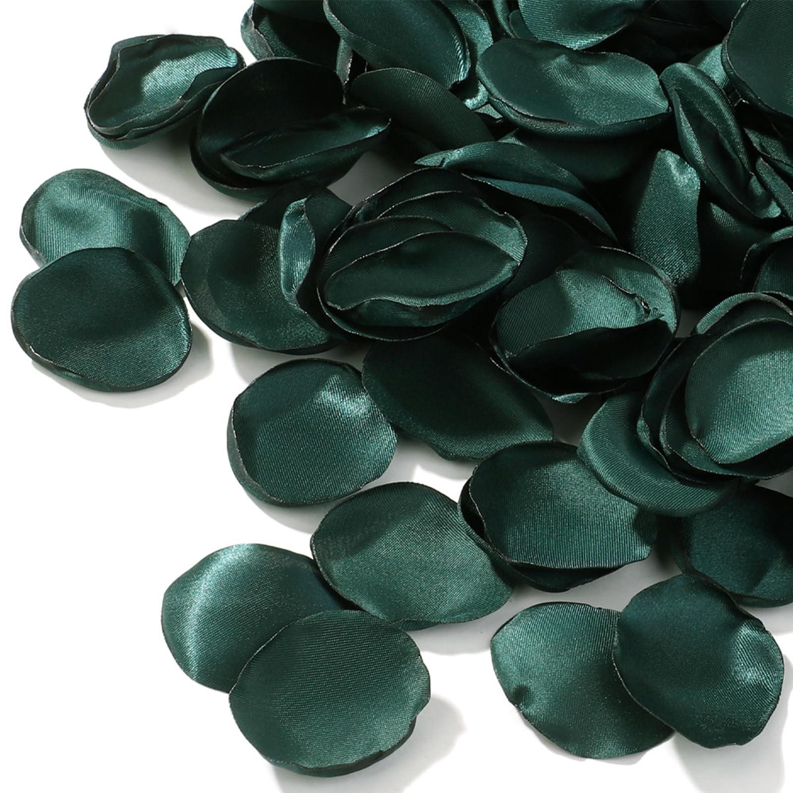 CNYMANY 200pcs Rose Petals, Silk Green Flower Petals for Wedding Flower Girl Basket Green Rose Petals Bulk for Aisle Table Centerpieces Bridal Shower Decorations Proposal Party