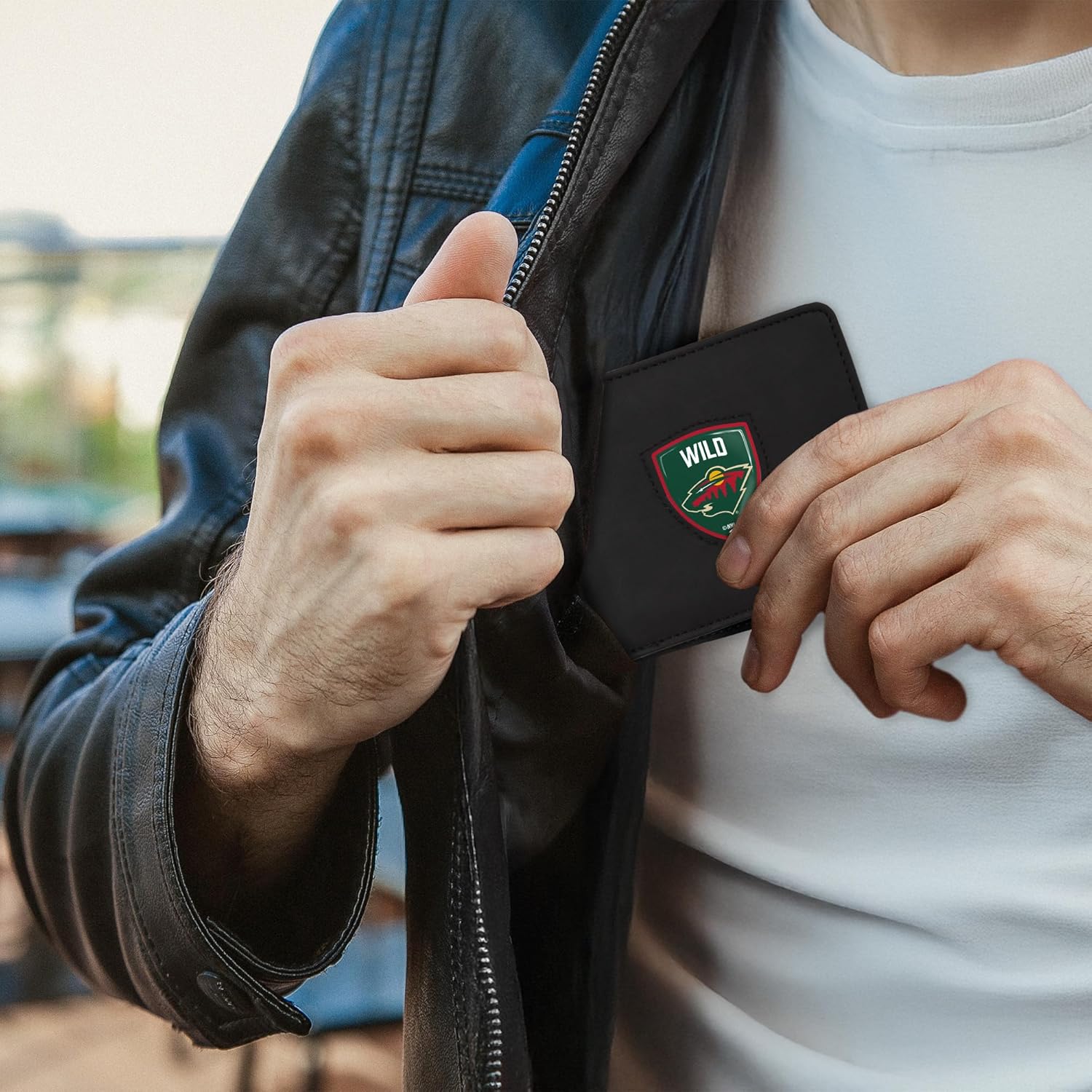 Littlearth NHL Shield Wallet - Officially Licensed Teams In Black & Brown Colors