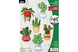 Bucilla Felt Applique House Plants Ornament Making Kit