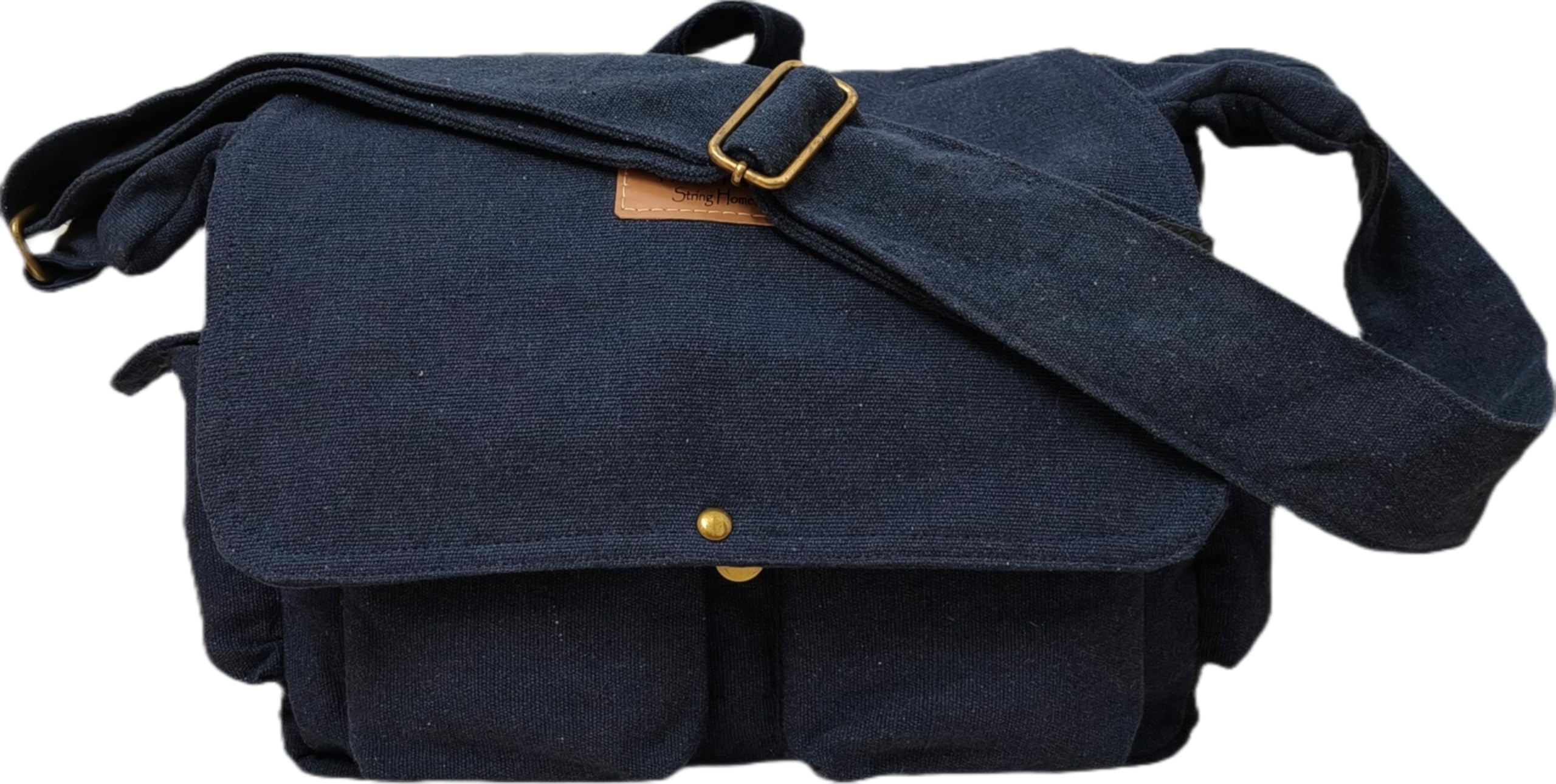 BRASS ZIPPER CLOSURE/CROSS BODY MESSENGER BAG/COTTON CANVAS/HAND MADE/ANTIQUE/VINTAGE/ECO FREAK/UNISEX/SUSTAINABLE/HIGHLY DURABLE...SIMPLY WASHABLE(HF)-picture-16