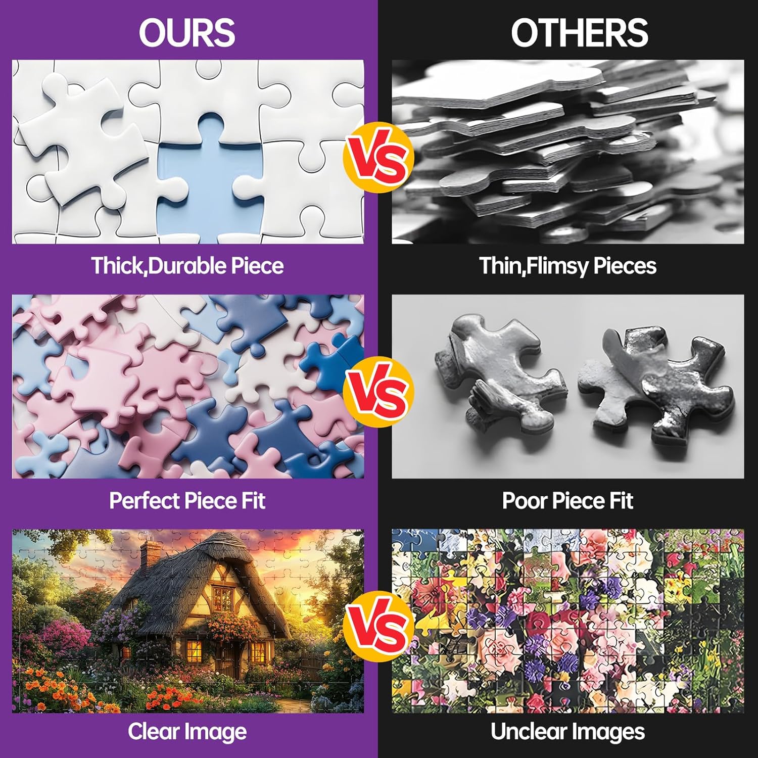 500 Piece Puzzle for Adults, Spring Country Jigsaw Puzzles 500 Pieces, Garden Nature Puzzles for Adults 500 Pieces, Fun & Challenging Family Game Gift for Friends and Family, 20.5 x 15 in