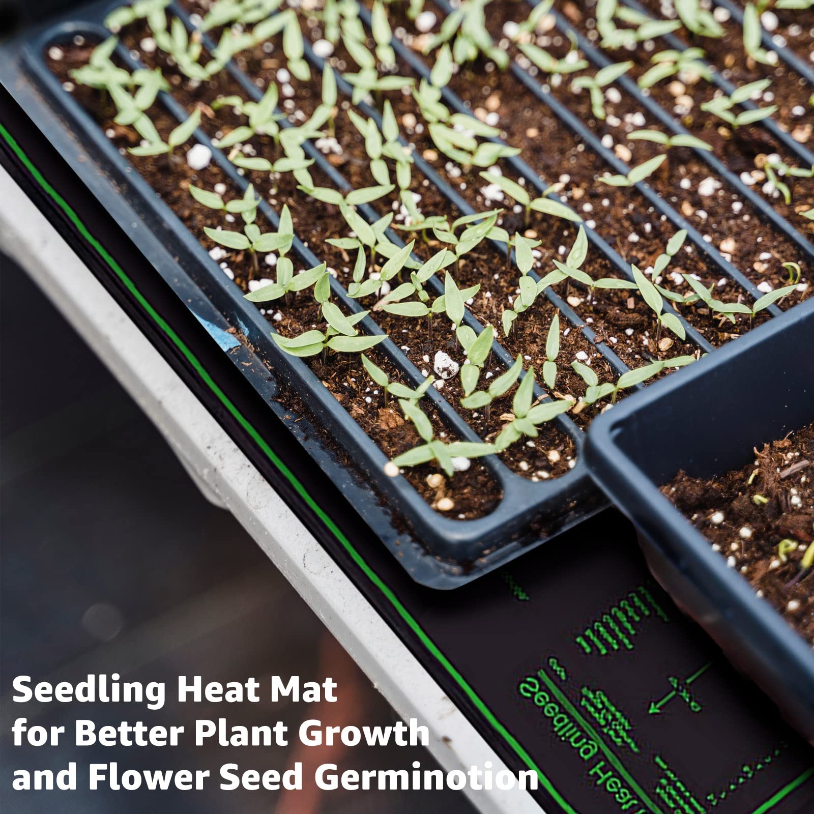 Tappetino Riscaldante Per Piante 20''x20'' - Con Termostato, Per Germinazione - Foto 7