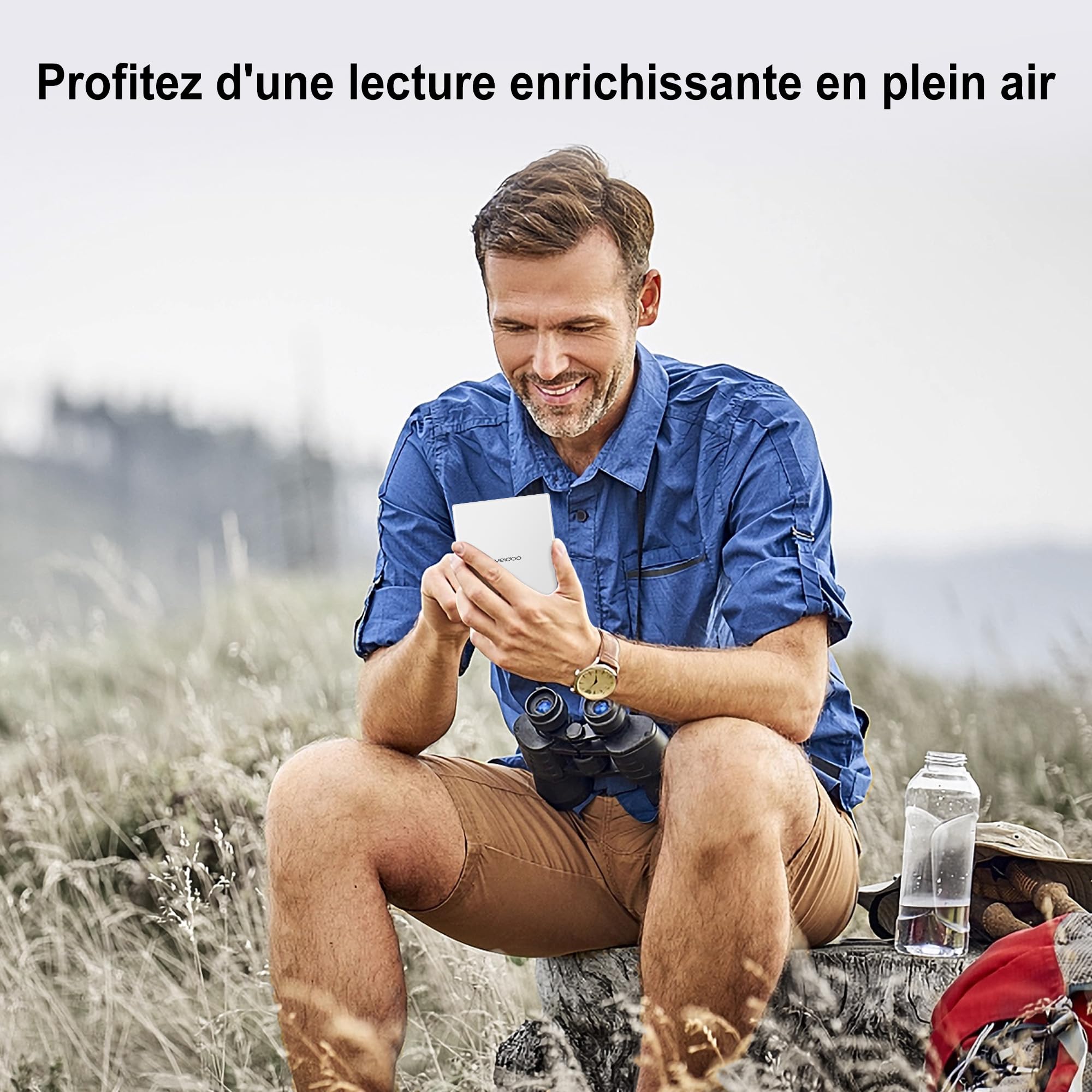Veidoo 5.8 Pouces Lecteur de Livres Electroniques, Écran Tactile HD, Technologie Carta E-Ink, 32Go ROM, WiFi, Longue Durée de Vie, Blanc