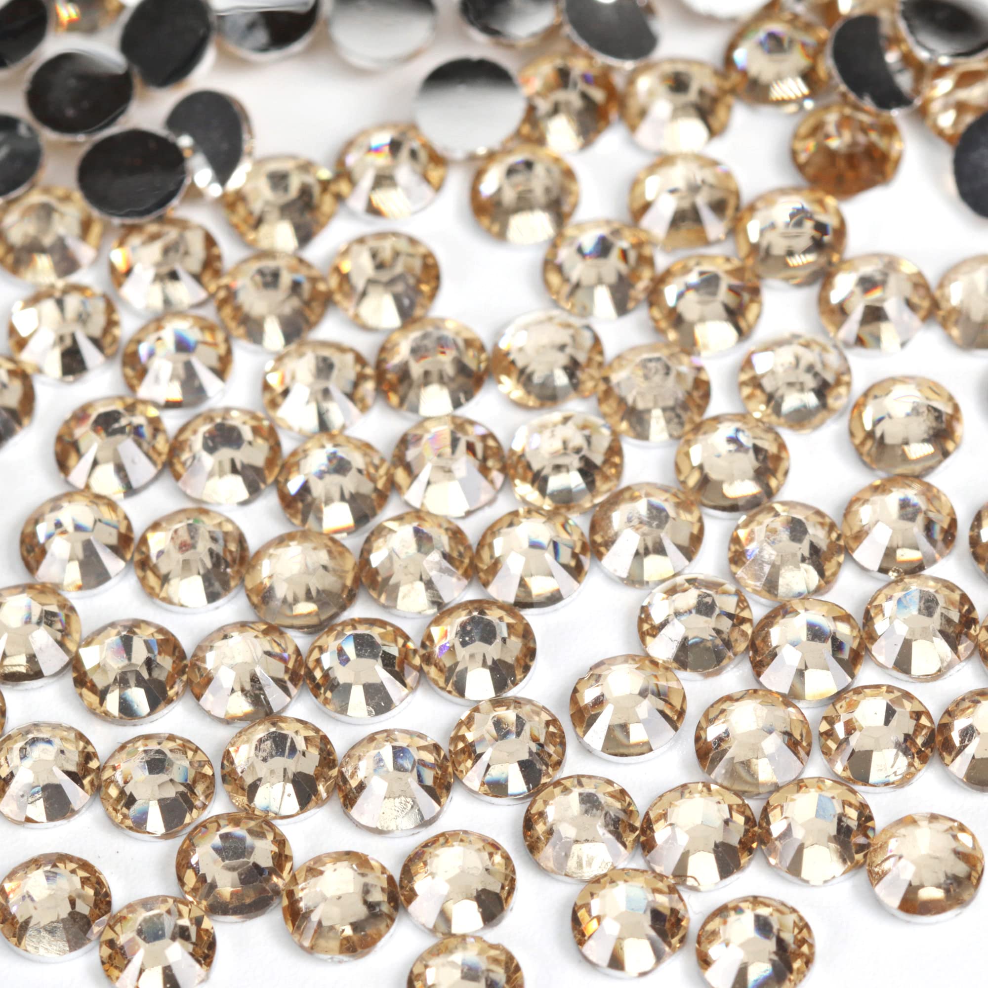 250pcs 6mm Flat Back Non-Stick Rhinestone Crystal Diamantes Nail Art & Craft Scrapbooking Embellishments 90 Available Colours (6mm, AB Clear #A13) — view 79