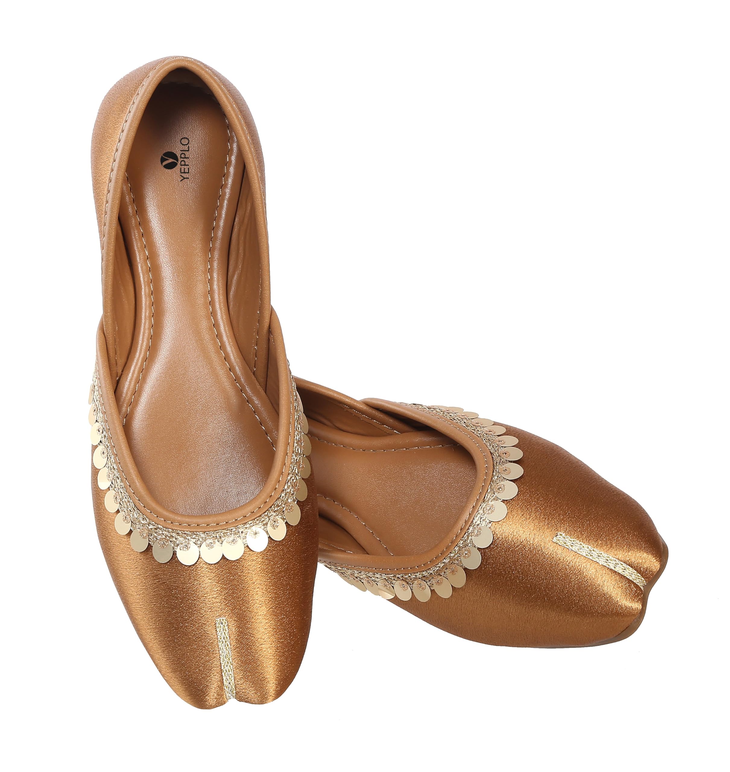 Women's Lace Work Traditional Mojari Punjabi Jutti-image-27