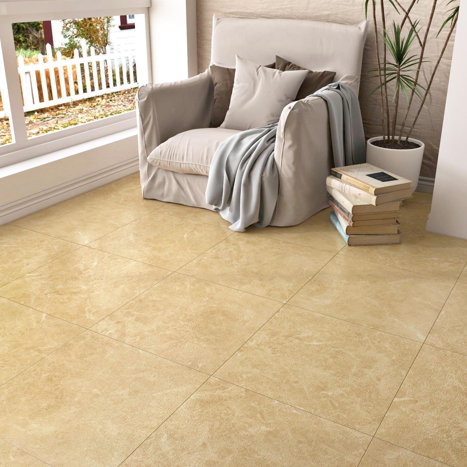 Brown Gold Marble Peel and Stick Floor Tiles Waterproof Vinyl Flooring Tan Peel and Stick on Flooring Removable Sticky Tiles for Bathroom Kitchen Bedroom 12 x 12 4 PCS