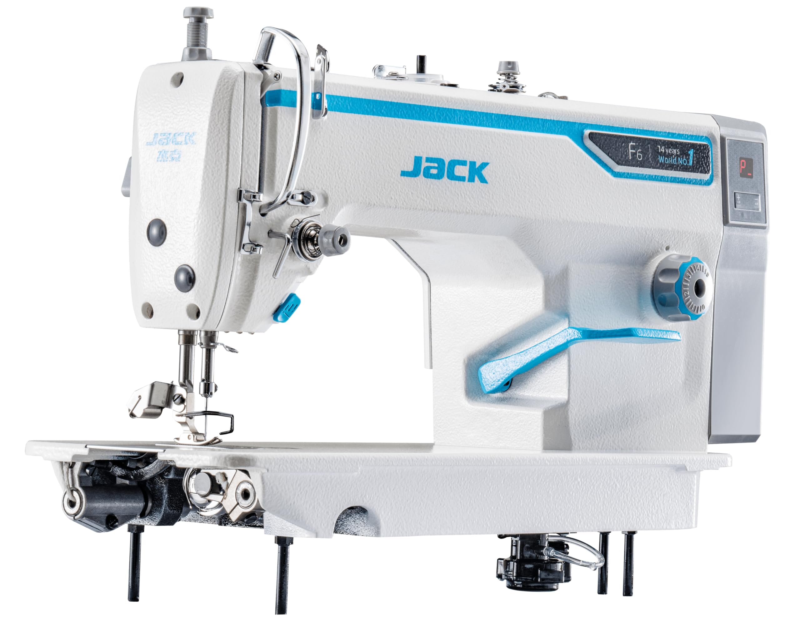 GDG Jack F6 Macchina per Cucire Industriale Lineare a Punto Annodato | Lineare AI AMH1, Fortress Electric 110-295V, 5.000 rpm, piedino 5-13 mm. Per tutti i tessuti senza regolazioni manuali.